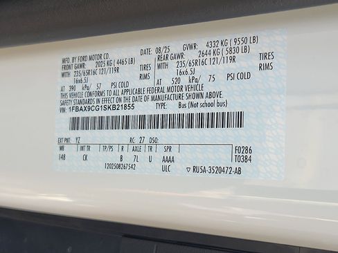 New 2025 Ford Transit 350 XLT image 16