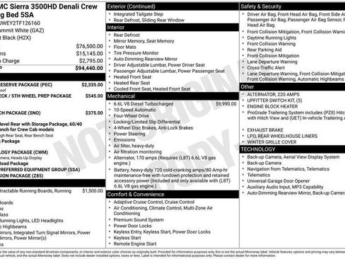 New 2026 GMC Sierra 3500 Denali w/ Denali Reserve Package AWD/4WD image 26