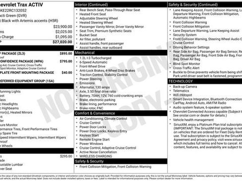 Used 2024 Chevrolet Trax ACTIV w/ Sunroof Package FWD image 14