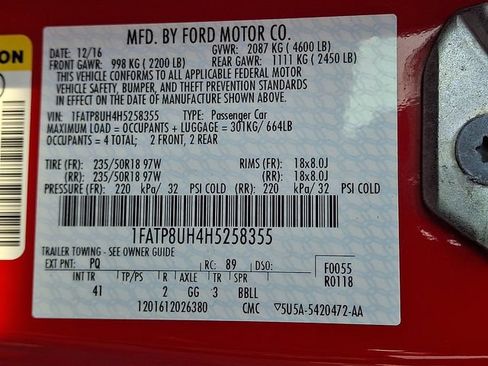 Used 2017 Ford Mustang Premium RWD image 28