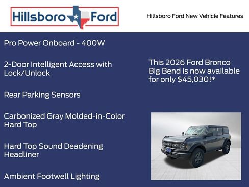 New 2026 Ford Bronco Big Bend AWD/4WD image 19