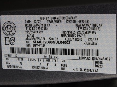 Used 2022 Lincoln Corsair Reserve w/ Elements Package image 61