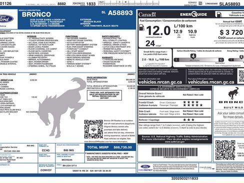 Used 2025 Ford Bronco Outer Banks AWD/4WD image 2