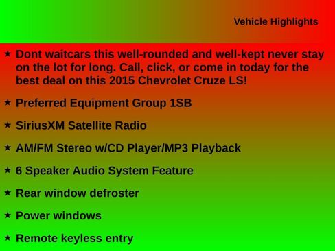 Used 2015 Chevrolet Cruze LS image 25