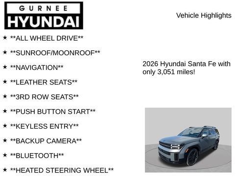 Certified 2026 Hyundai Santa Fe Calligraphy AWD/4WD image 8