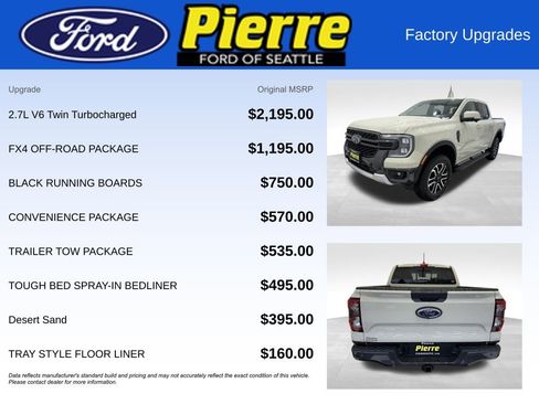 New 2025 Ford Ranger Lariat w/ FX4 Off-Road Package image 13