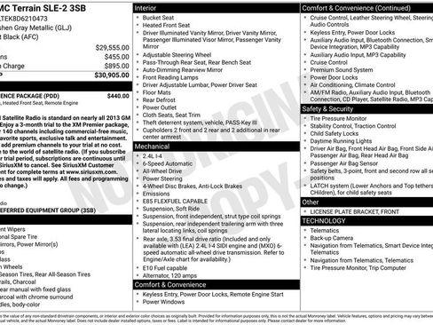 Used 2013 GMC Terrain SLE w/ Convenience Package AWD/4WD image 1