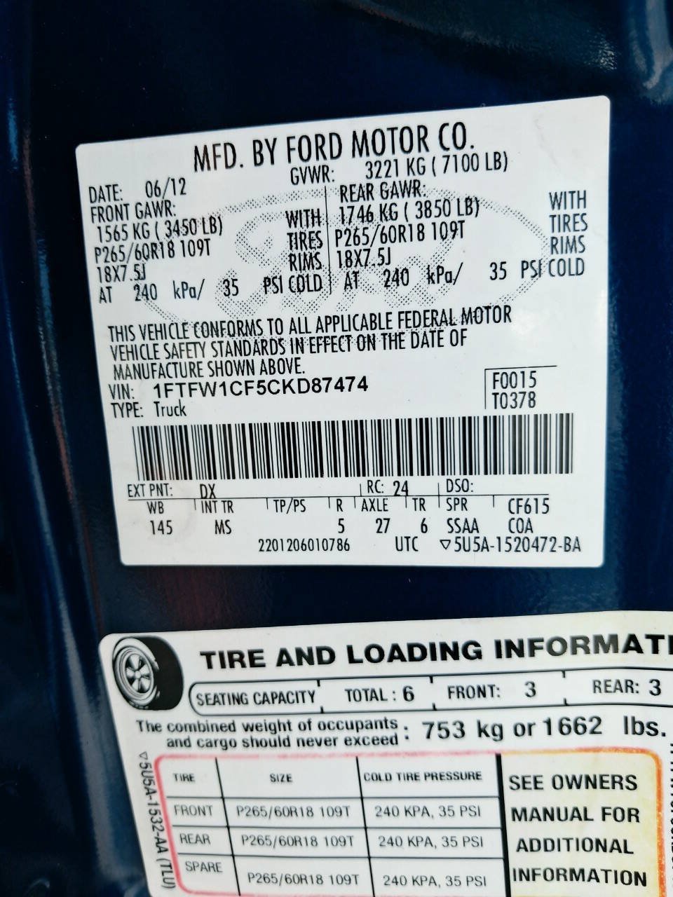 Used 2012 Ford F150 XLT w/ XLT Chrome Pkg RWD image 20