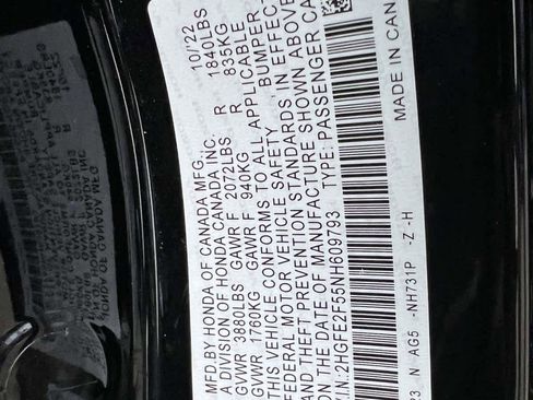 Used 2022 Honda Civic Sport image 17