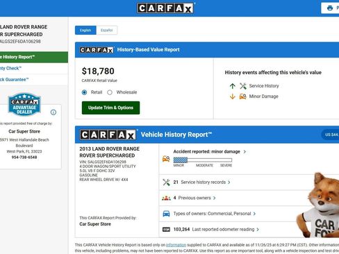 Used 2013 Land Rover Range Rover Supercharged image 2