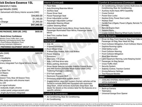 Used 2023 Buick Enclave Essence w/ Trailering Package, 5000 lbs. image 2