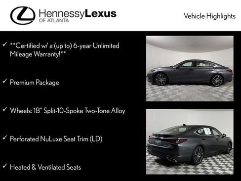 Used 2025 Lexus ES 350 w/ Premium Package FWD image 12