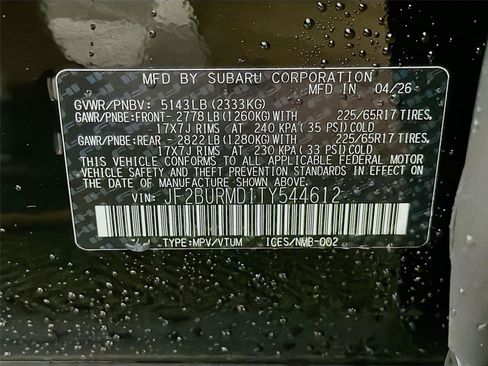 New 2026 Subaru Outback Wilderness AWD/4WD image 38