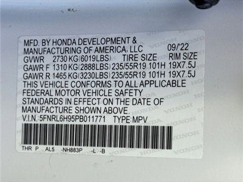 Used 2023 Honda Odyssey Elite image 15