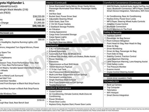 Used 2023 Toyota Highlander L image 14