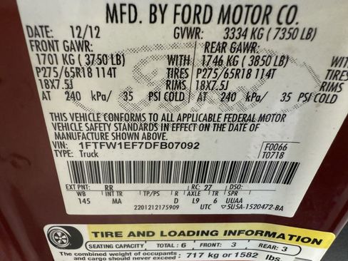 Used 2013 Ford F150 XLT w/ Luxury Equipment Group image 10