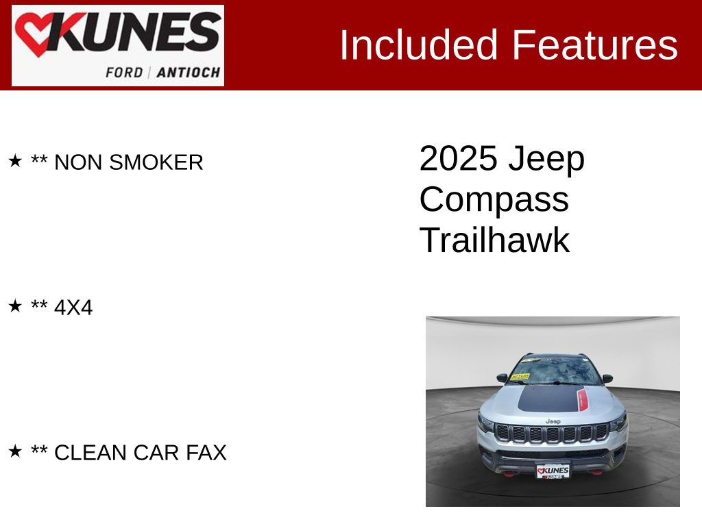 Used 2025 Jeep Compass Trailhawk AWD/4WD image 4