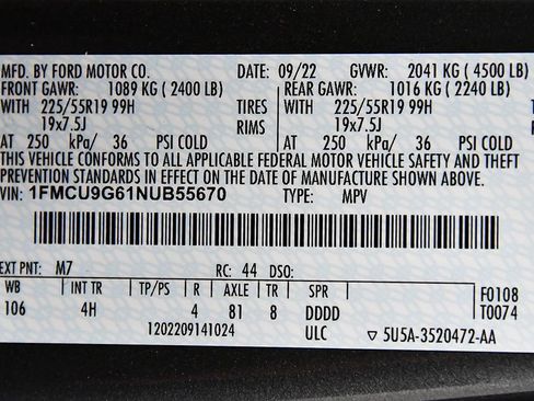 Used 2022 Ford Escape SE w/ SE Sport Appearance Package AWD/4WD image 16