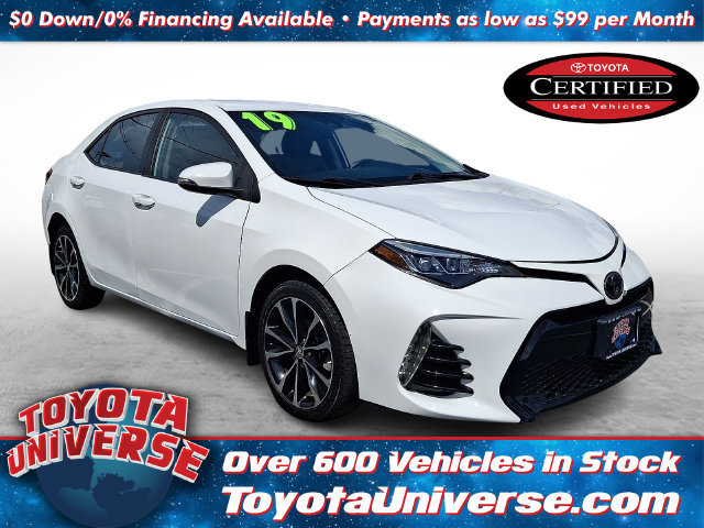 Certified 2019 Toyota Corolla SE FWD image 1