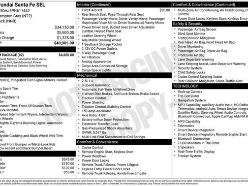 Used 2023 Hyundai Santa Fe SEL w/ Premium Package AWD/4WD image 12