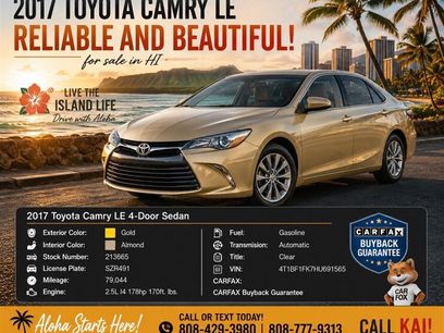 Used 2017 Toyota Camry LE
