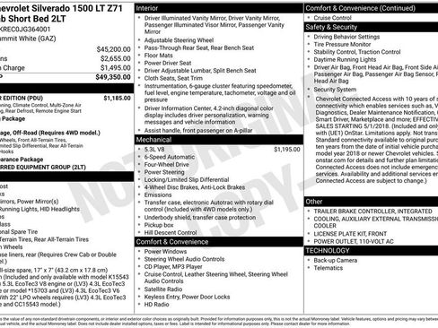 Used 2018 Chevrolet Silverado 1500 LT w/ All Star Edition image 3