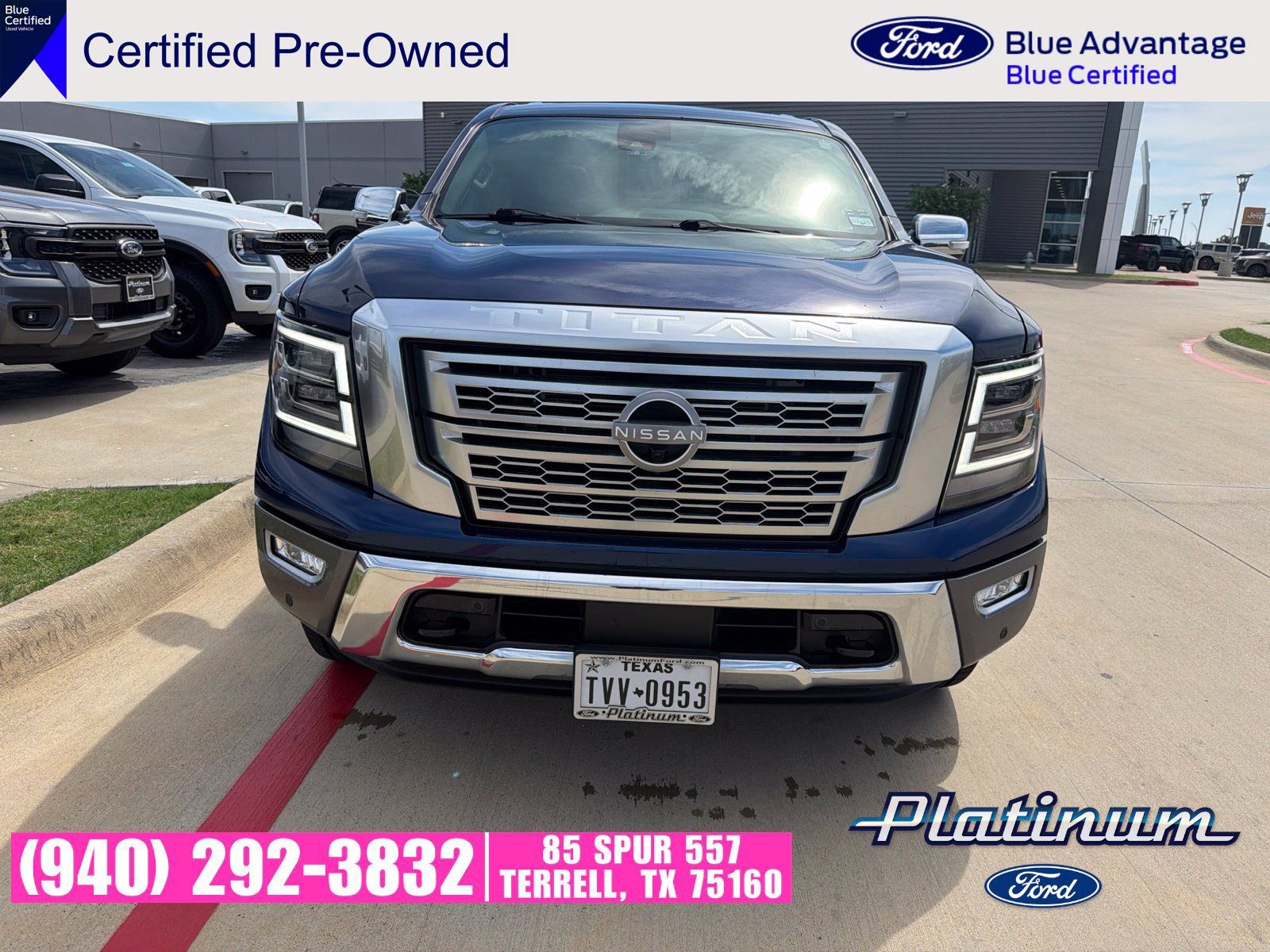 Used 2023 Nissan Titan Platinum Reserve w/ Moonroof Package AWD/4WD image 2