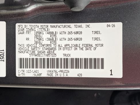 Used 2026 Toyota Tundra Platinum AWD/4WD image 32