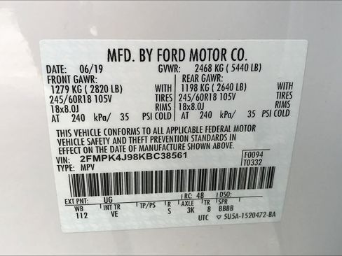 Used 2019 Ford Edge SEL w/ Equipment Group 201A AWD/4WD image 36