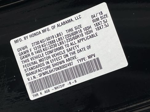 Used 2019 Honda Odyssey EX-L image 33