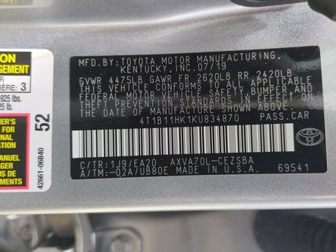 Used 2019 Toyota Camry SE FWD image 15