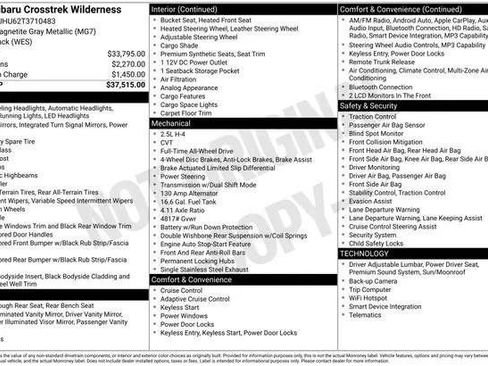 New 2026 Subaru Crosstrek 2.5i Wilderness AWD/4WD image 18