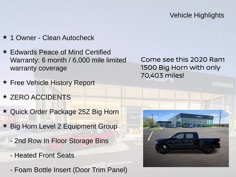 Used 2020 RAM 1500 Big Horn AWD/4WD image 9