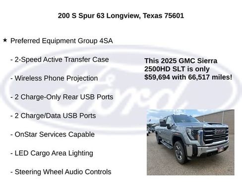 Used 2025 GMC Sierra 2500 SLT w/ Texas SLT Premium Package AWD/4WD image 15