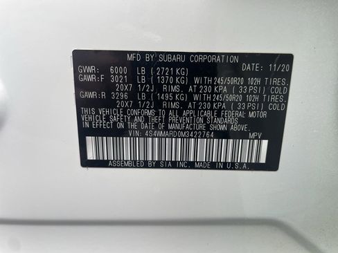 Used 2021 Subaru Ascent Touring w/ Popular Package #2 image 27