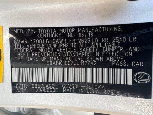Used 2018 Lexus ES 350 w/ Navigation System Package FWD image 18