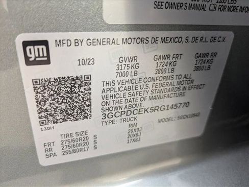 Used 2024 Chevrolet Silverado 1500 Custom Trail Boss w/ Turbomax Blackout Package image 25