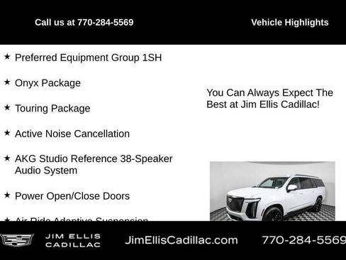 Used 2026 Cadillac Escalade ESV Platinum Sport w/ LPO, ONYX Package AWD/4WD image 4