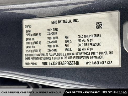 Used 2023 Tesla Model 3 Standard Range RWD image 31