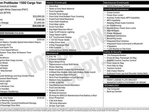 Used 2018 RAM ProMaster 1500 image 5