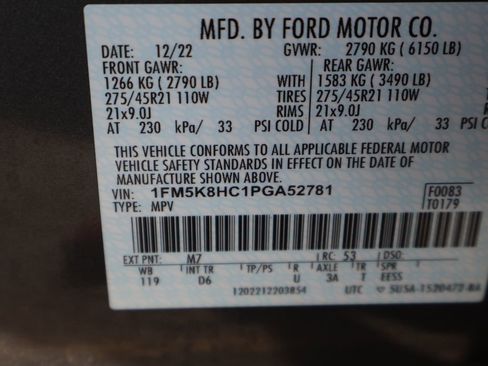 Used 2023 Ford Explorer Platinum w/ Technology Package AWD/4WD image 52