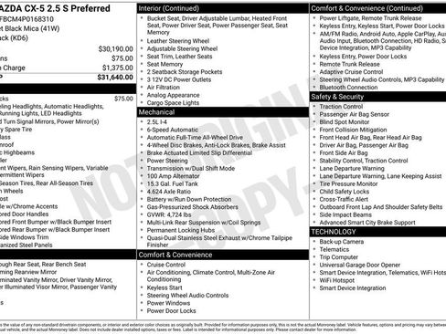 Used 2023 MAZDA CX-5 AWD 2.5 S w/ Preferred Package image 3