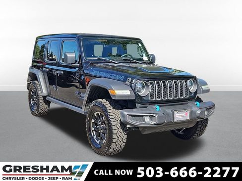 Used 2024 Jeep Wrangler Unlimited Rubicon 4xe w/ Technology Group AWD/4WD image 1