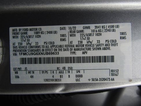 Used 2022 Ford Escape SE w/ Cold Weather Package AWD/4WD image 26