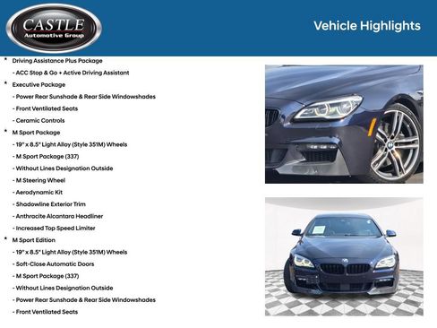 Used 2018 BMW 650i Gran Coupe xDrive w/ Executive Package AWD/4WD image 8