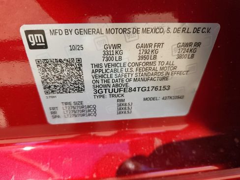 Used 2026 GMC Sierra 1500 AT4X AWD/4WD image 11