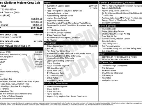 Used 2023 Jeep Gladiator Mojave w/ LED Lighting Group image 18