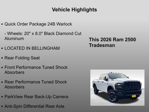 New 2026 RAM 2500 Tradesman image 25