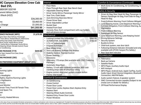Used 2024 GMC Canyon Elevation w/ Convenience Package RWD image 34