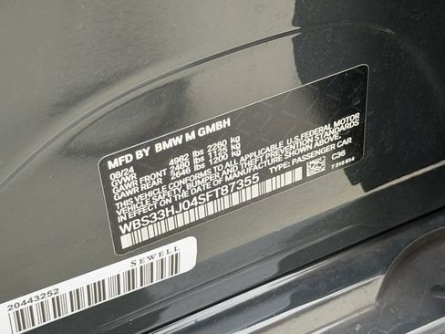 Used 2025 BMW M3 Competition w/ Executive Package AWD/4WD image 21